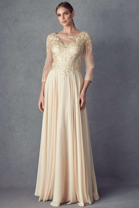 Juliet M12 mother of the bride dress front view, option 2