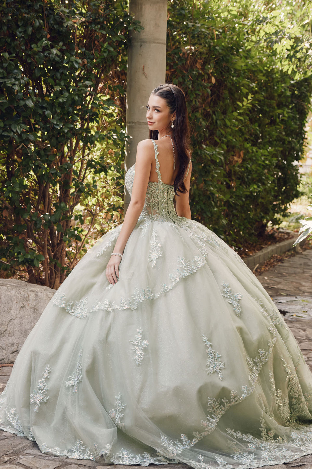 Juliet JT1450J ball gown back view