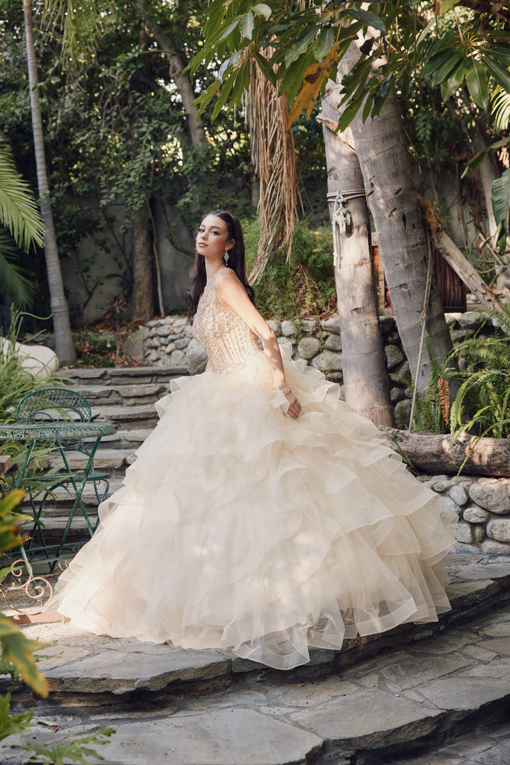 Juliet 1423 quinceanera ball gown front view