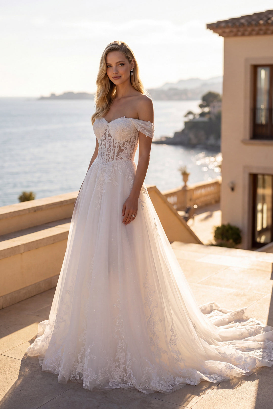 Juliet JT2634LW bridal gown front view