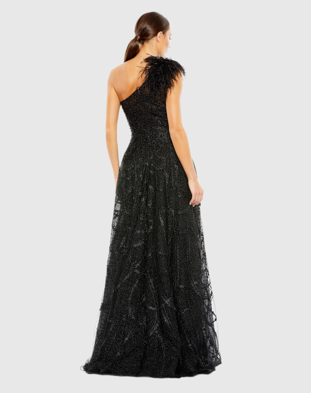 Mac Duggal 20389 Embellished One Shoulder A Line Gown
