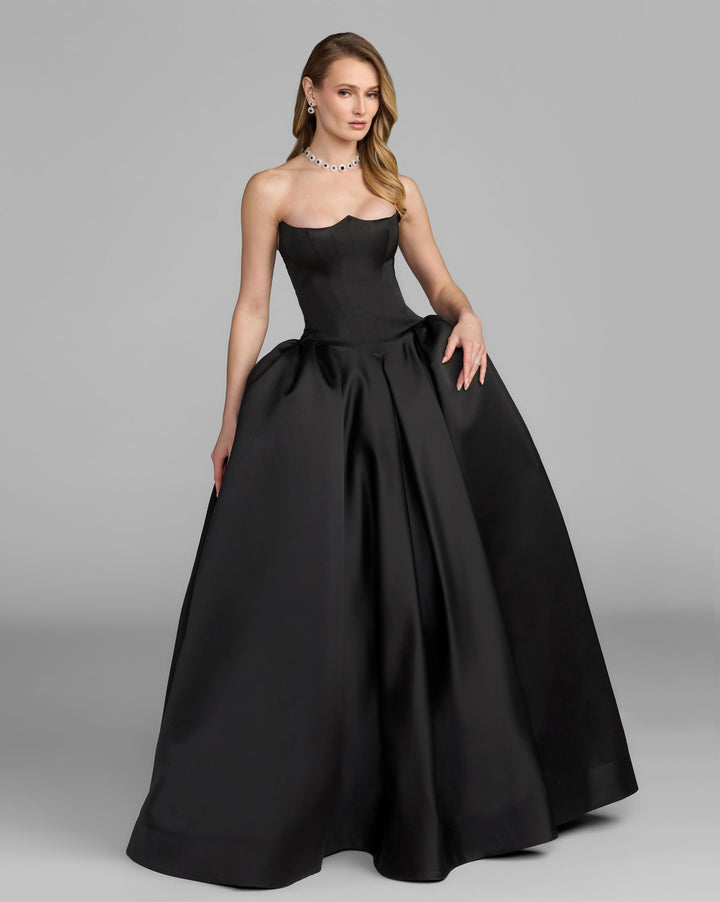 Mac Duggal 21259 Strapless Satin Corset Ball Gown