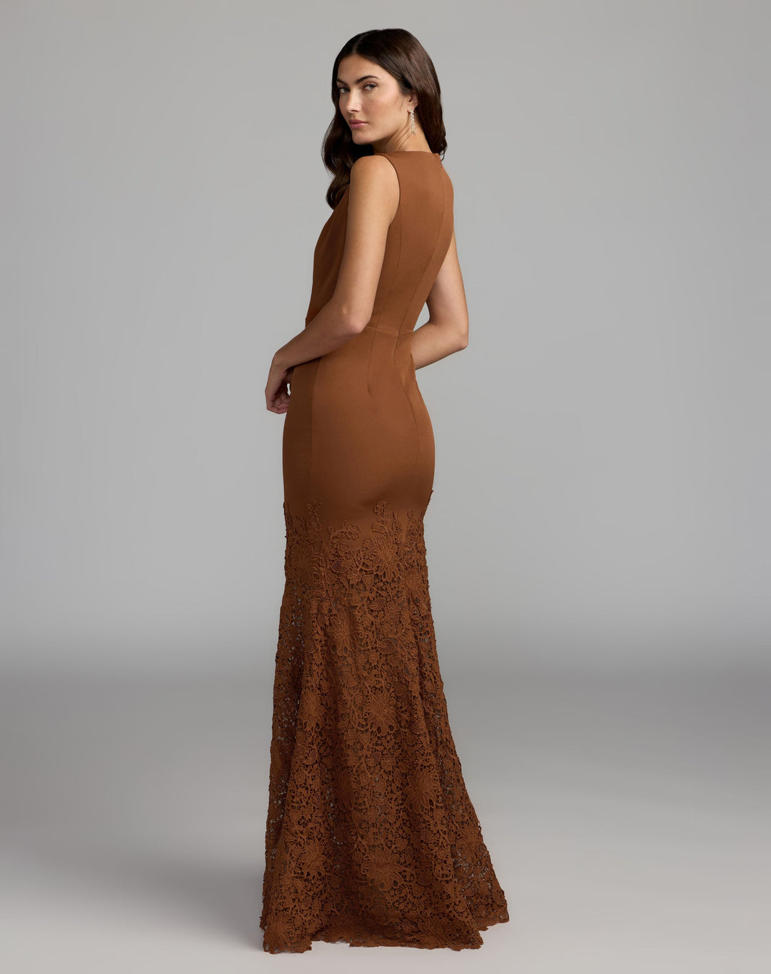 Mac Duggal 21400 Sleeveless Lace Mermaid Gown