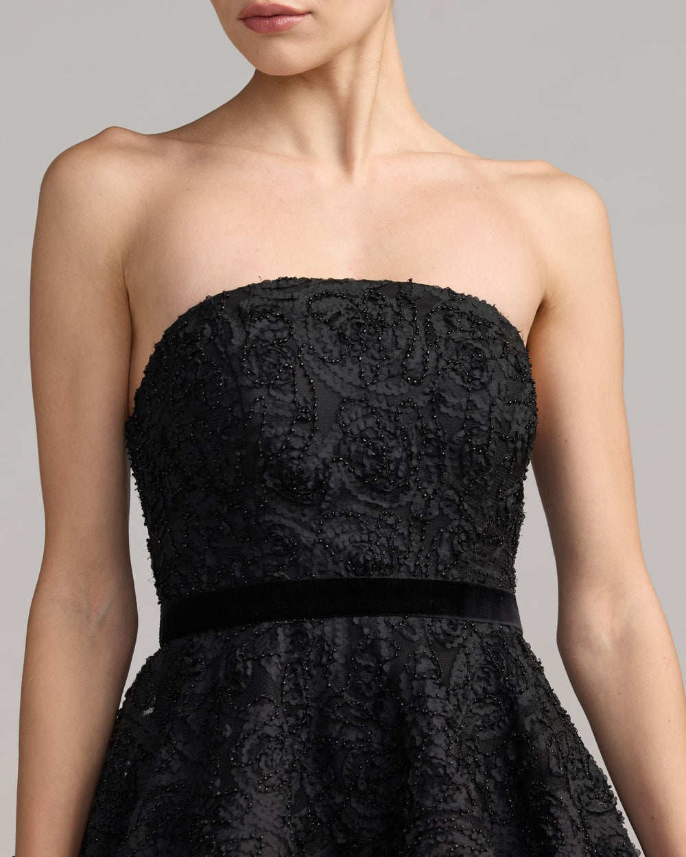 Mac Duggal 21416 Strapless Bubble Hem Mini Dress