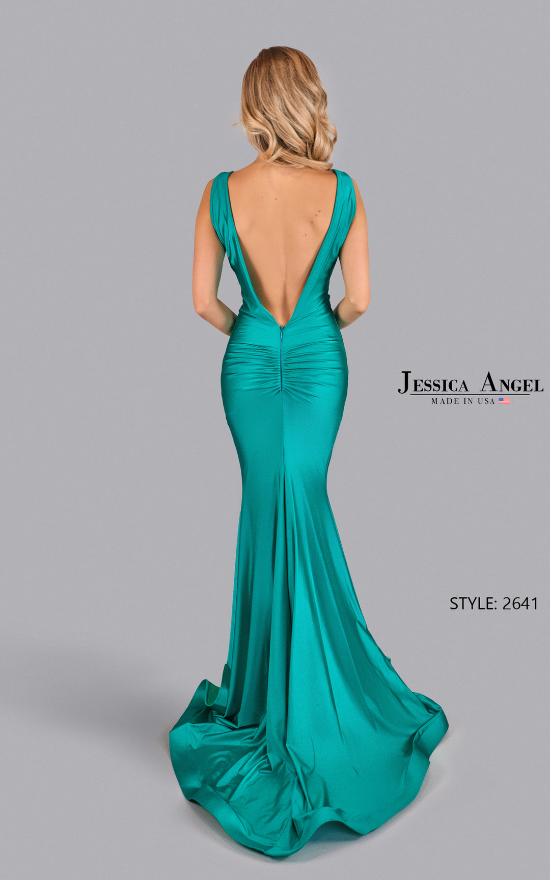 Jessica Angel 2641 open back gown back view 6