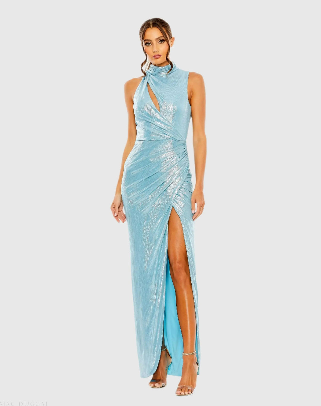 Mac Duggal 27085 High Neck Sleeveless Gown