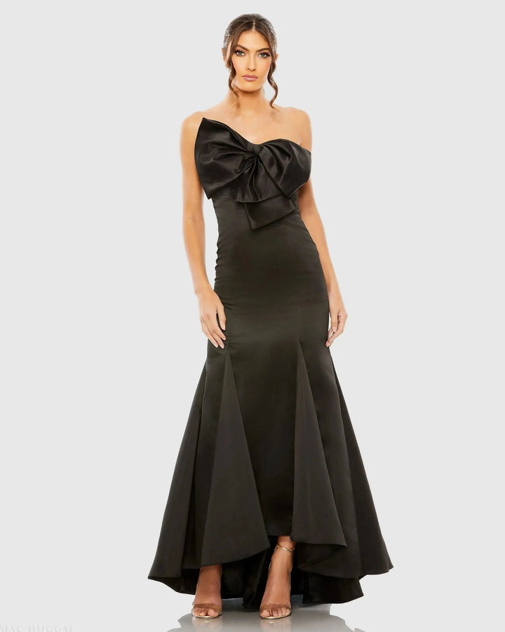 Mac Duggal 49701 Strapless Bow Mermaid Gown
