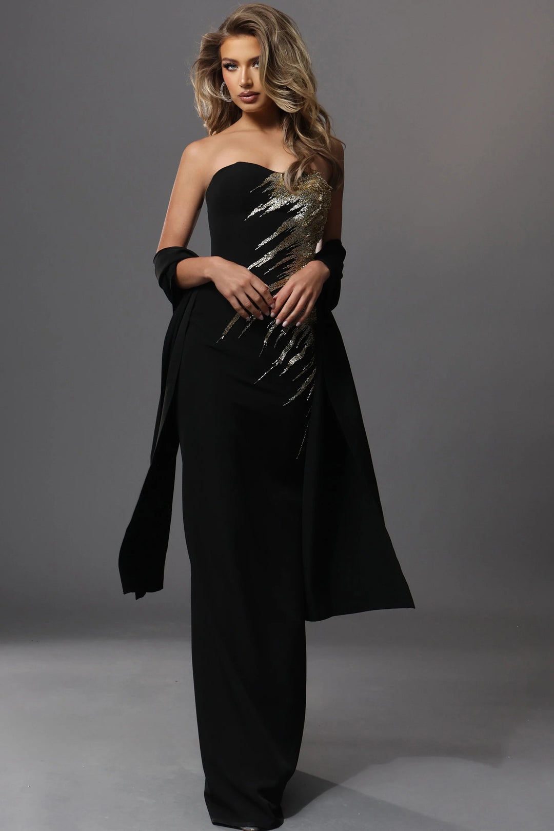 Jovani 51900 Sweetheart Off-Shoulder Sequin Mermaid Dress