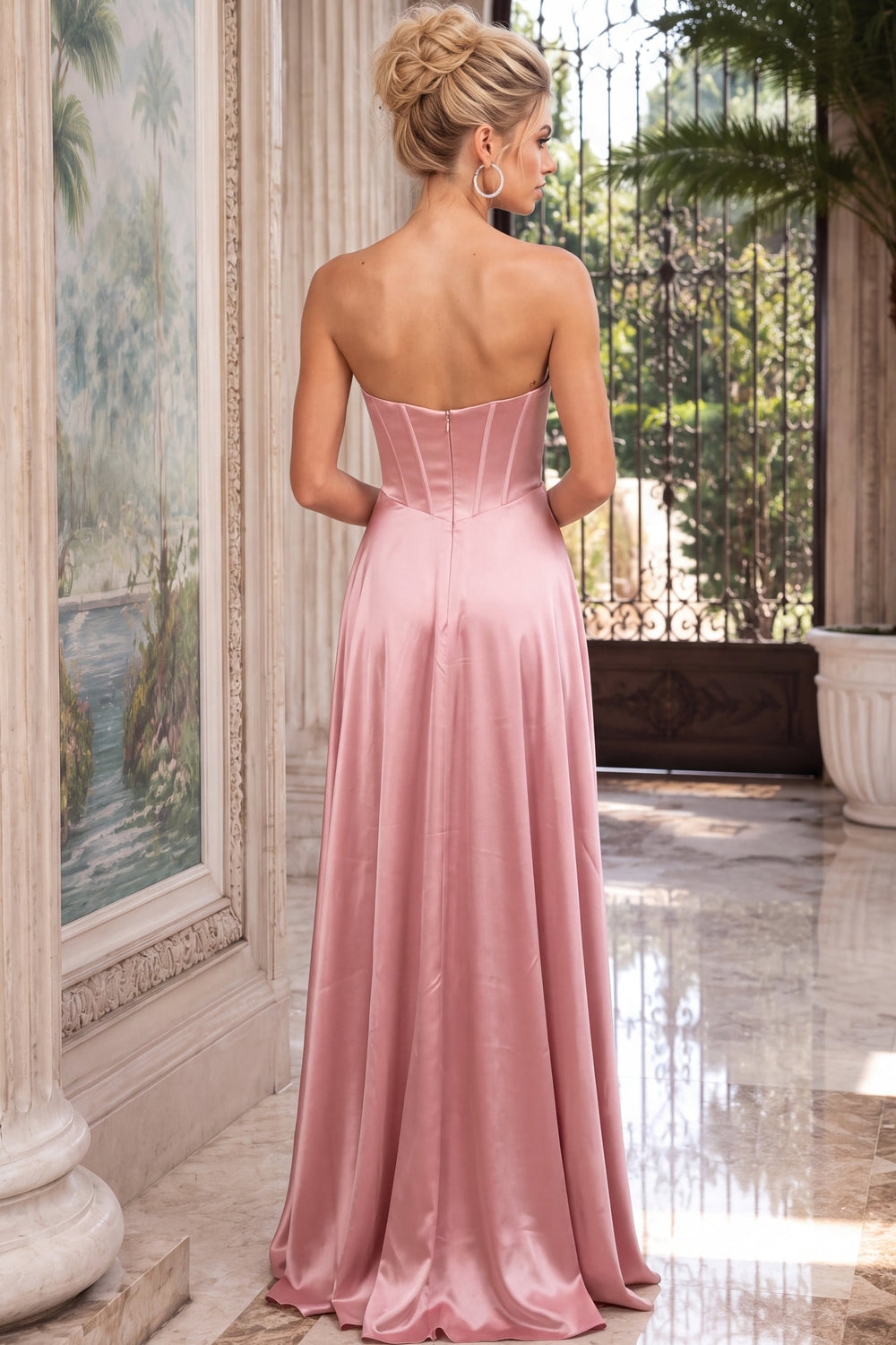 Jovani 53321 corset back detail
