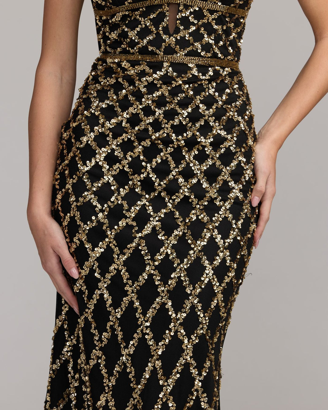 Mac Duggal 5669 Sequin Embellished Sleeveless Column Gown