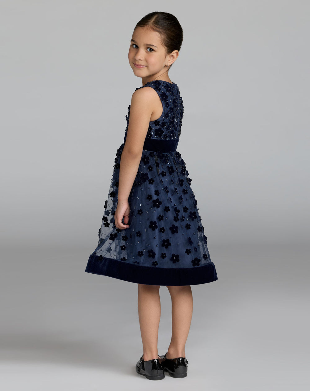 Mac Duggal 69313 Girls Embellished Floral A-Line Dress