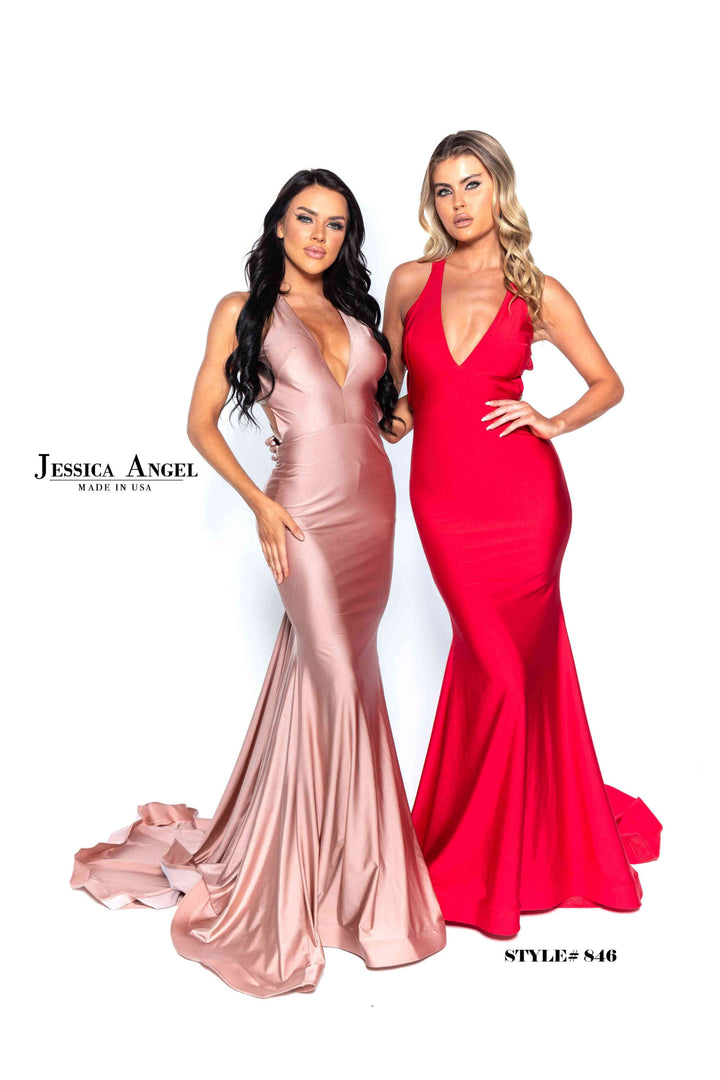Jessica Angel 846 mermaid gown front view 3