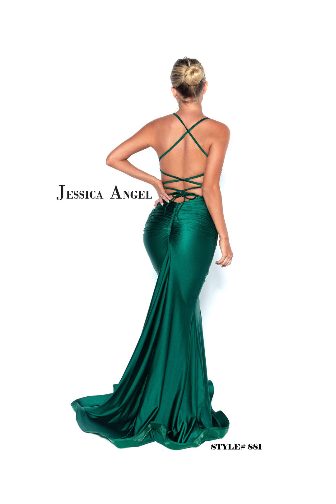 Jessica Angel 881 crisscross lace-up back view
