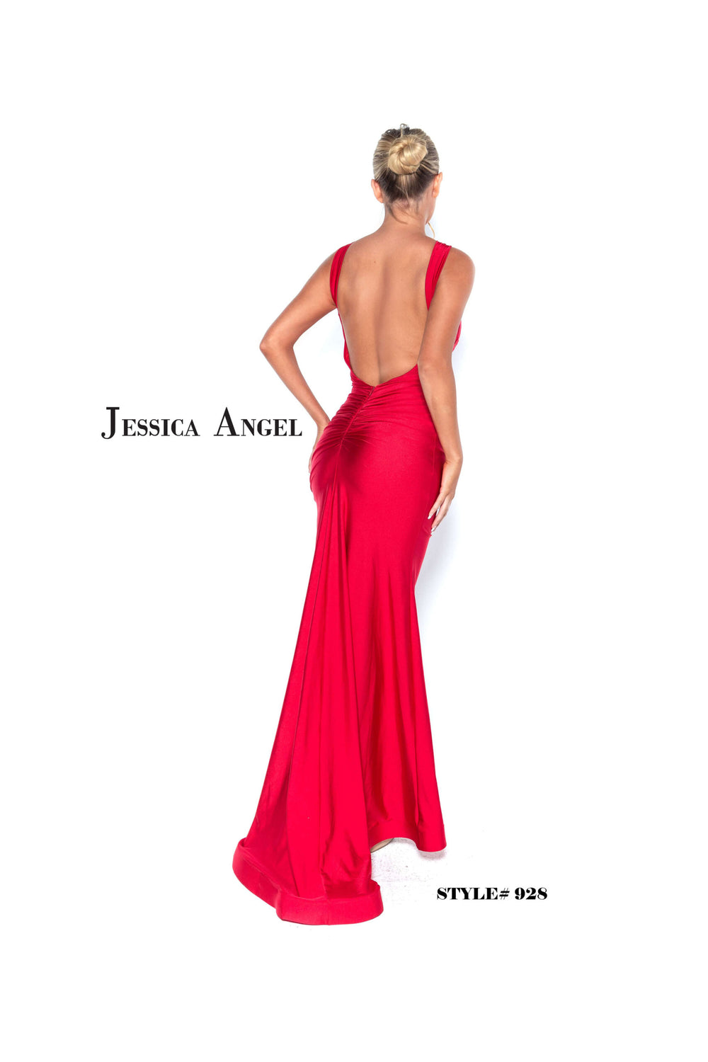 Jessica Angel 928 open back gown back view