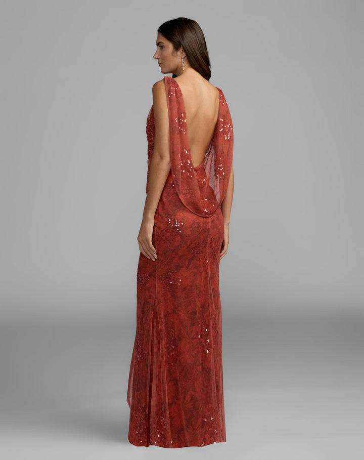 Mac Duggal 94263 Floral Embellished Column Dress