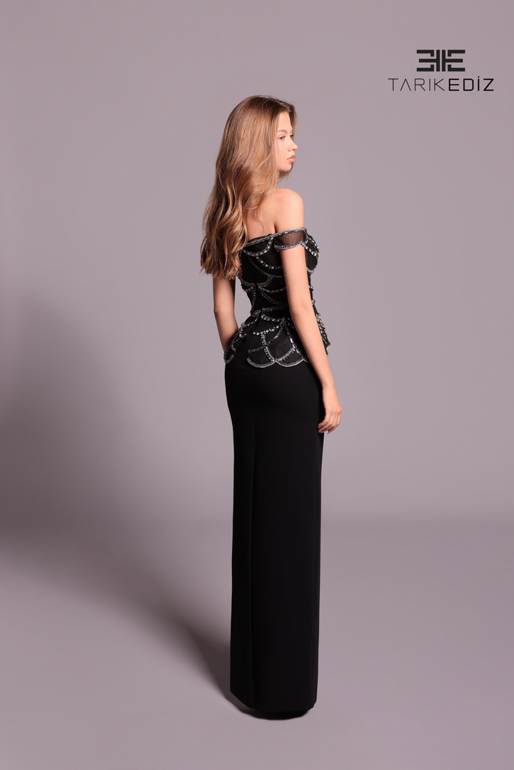 Tarik Ediz 99008 Dress - FOSTANI.com