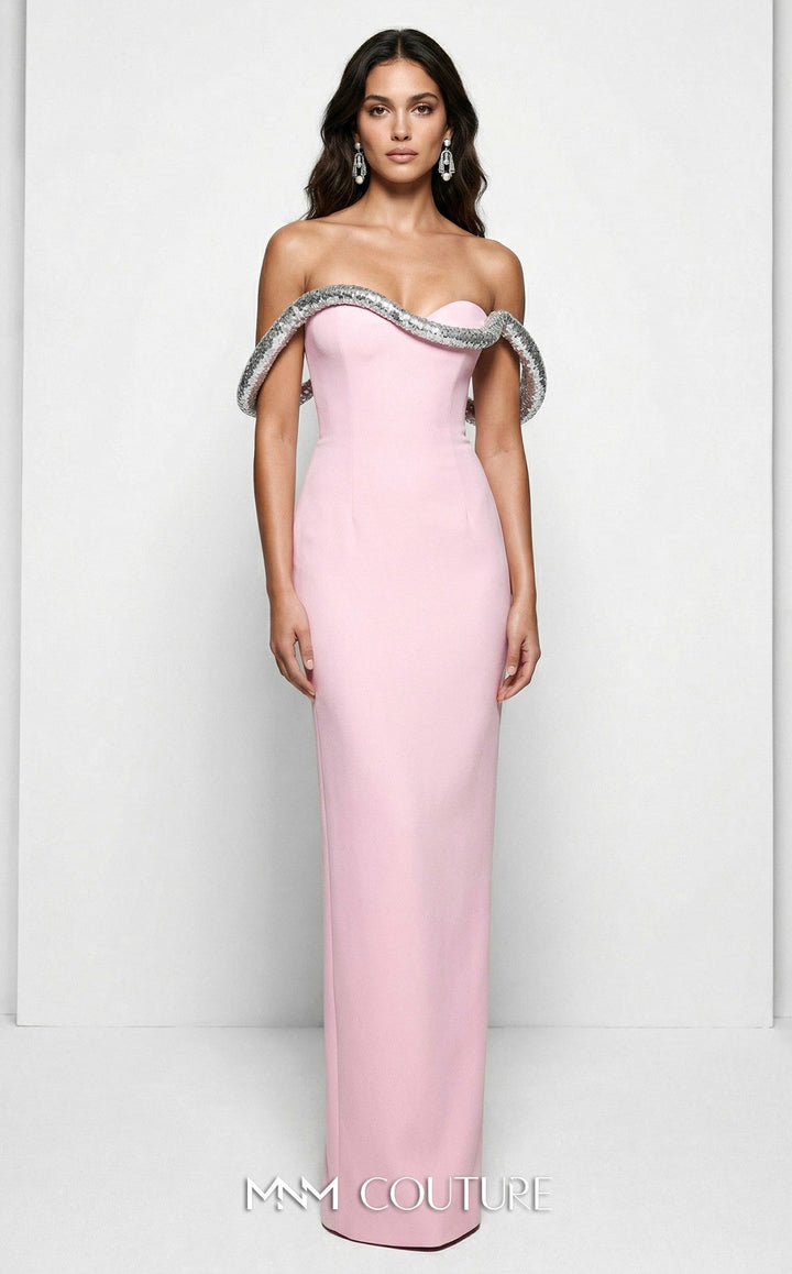 MNM Couture B1233 Sweetheart Strapless Sheath Couture Dress