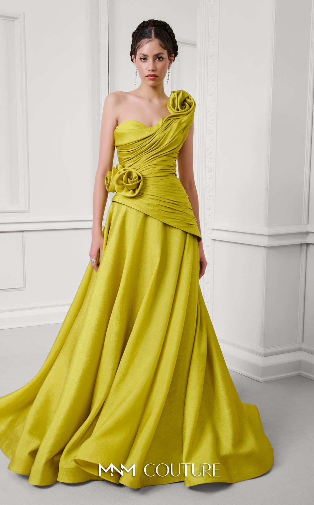 Fouad Sarkis F02923 Sweetheart One-Shoulder Asymmetric Couture Dress