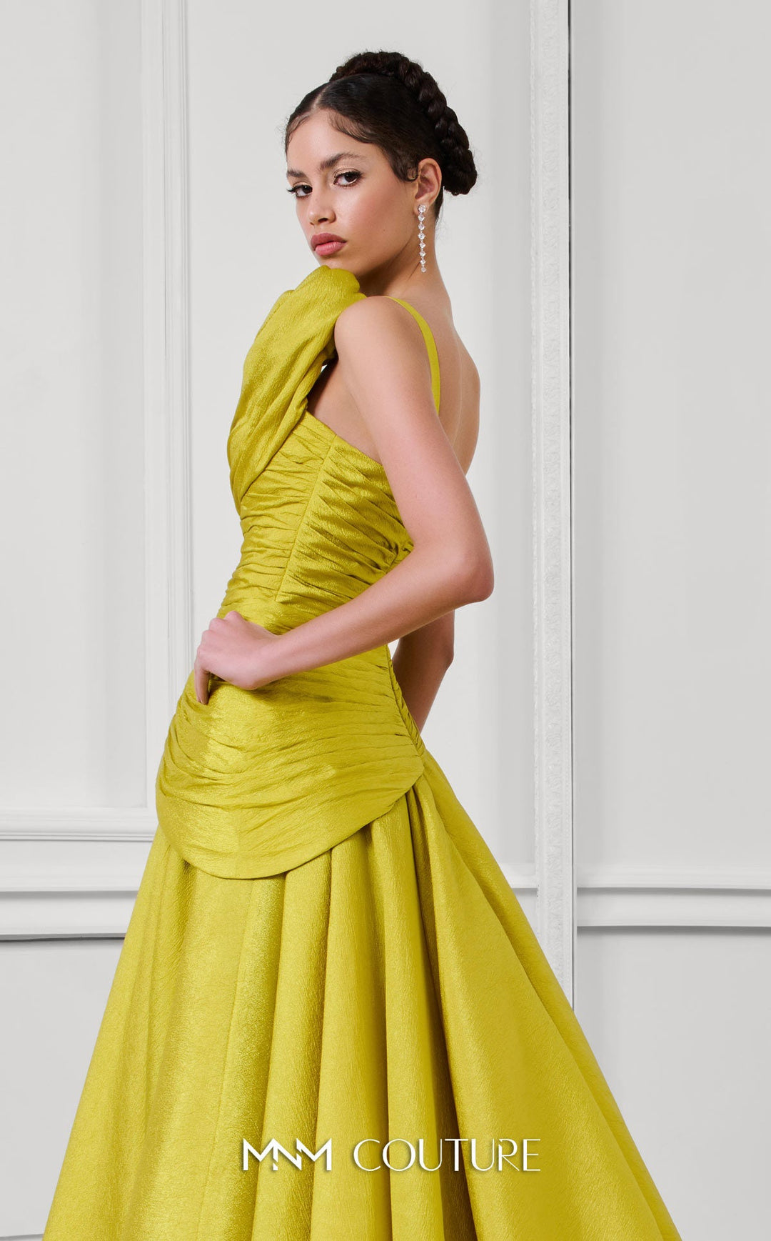 Fouad Sarkis F02923 Sweetheart One-Shoulder Asymmetric Couture Dress