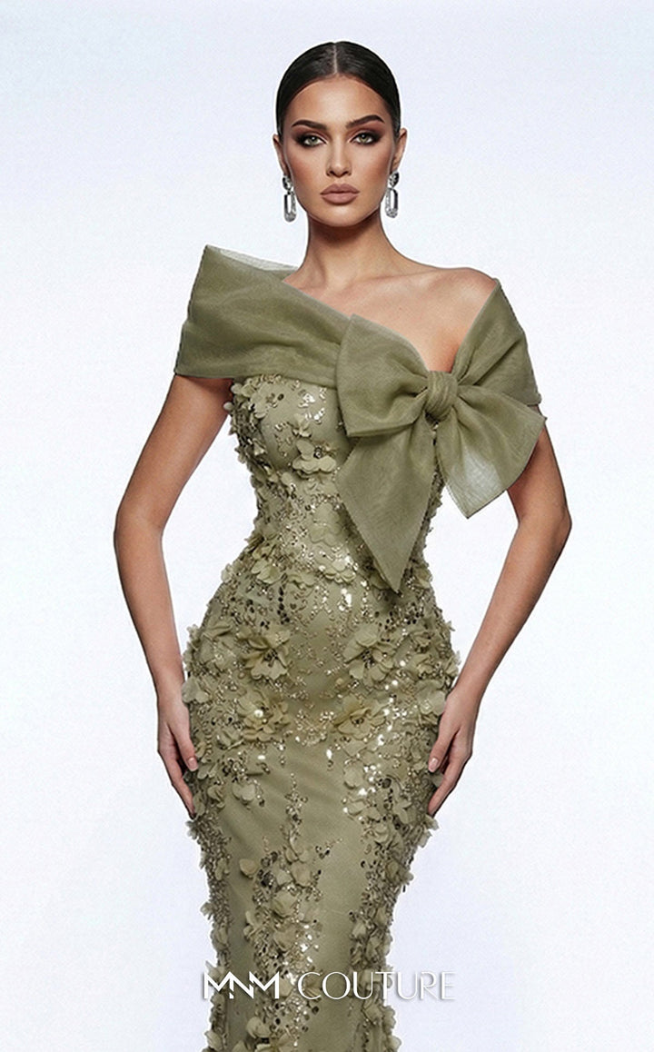 Fouad Sarkis F02950A Strapless Sleeveless Corseted Couture Dress