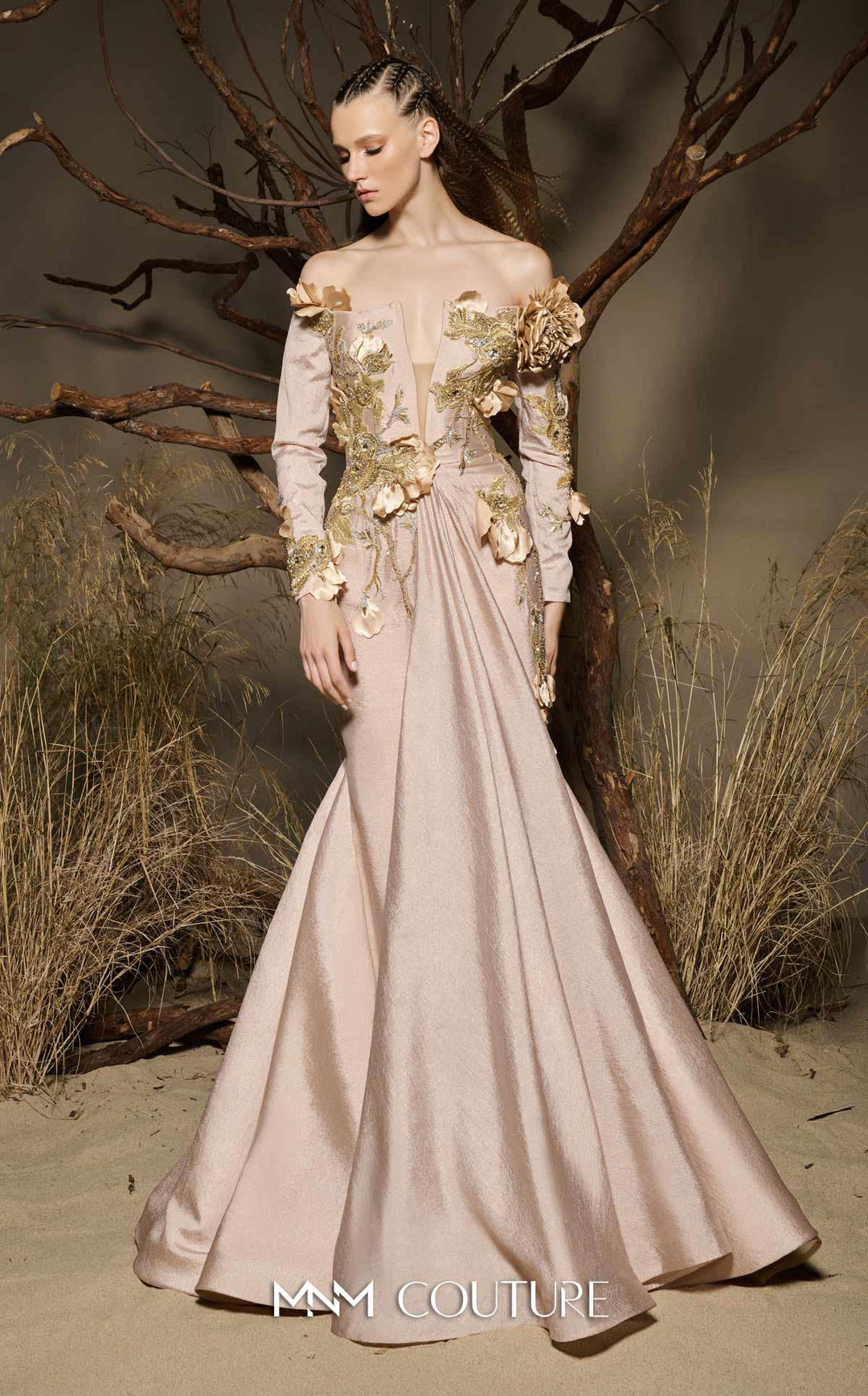 Fouad Sarkis F02986 Sweetheart Sleeveless Structured Couture Dress