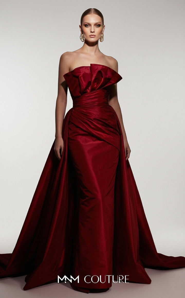Fouad Sarkis F03006 Sweetheart Sleeveless Corset Bodice Couture Dress