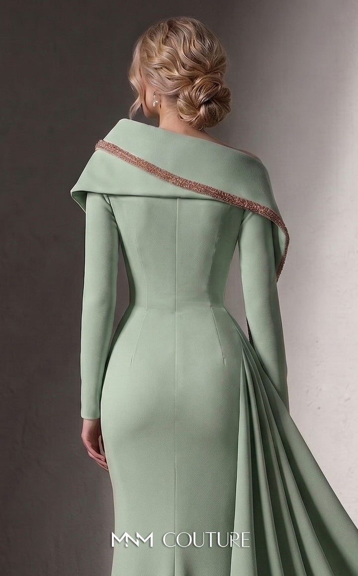 Fouad Sarkis F03038 Single-Shoulder Sweetheart Mermaid Couture Dress