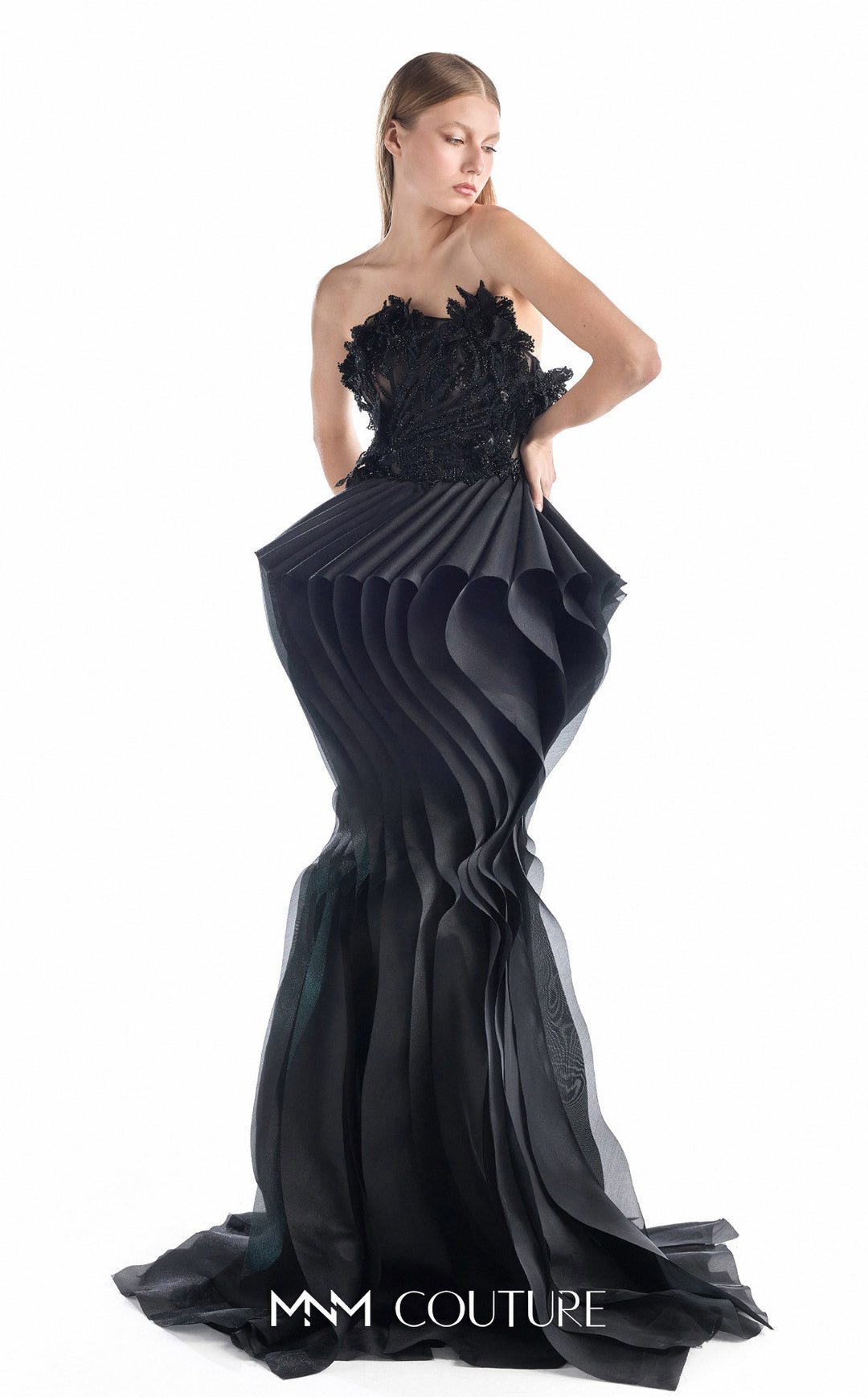 Gaby Charbachy G2205 couture gown, three-quarter view