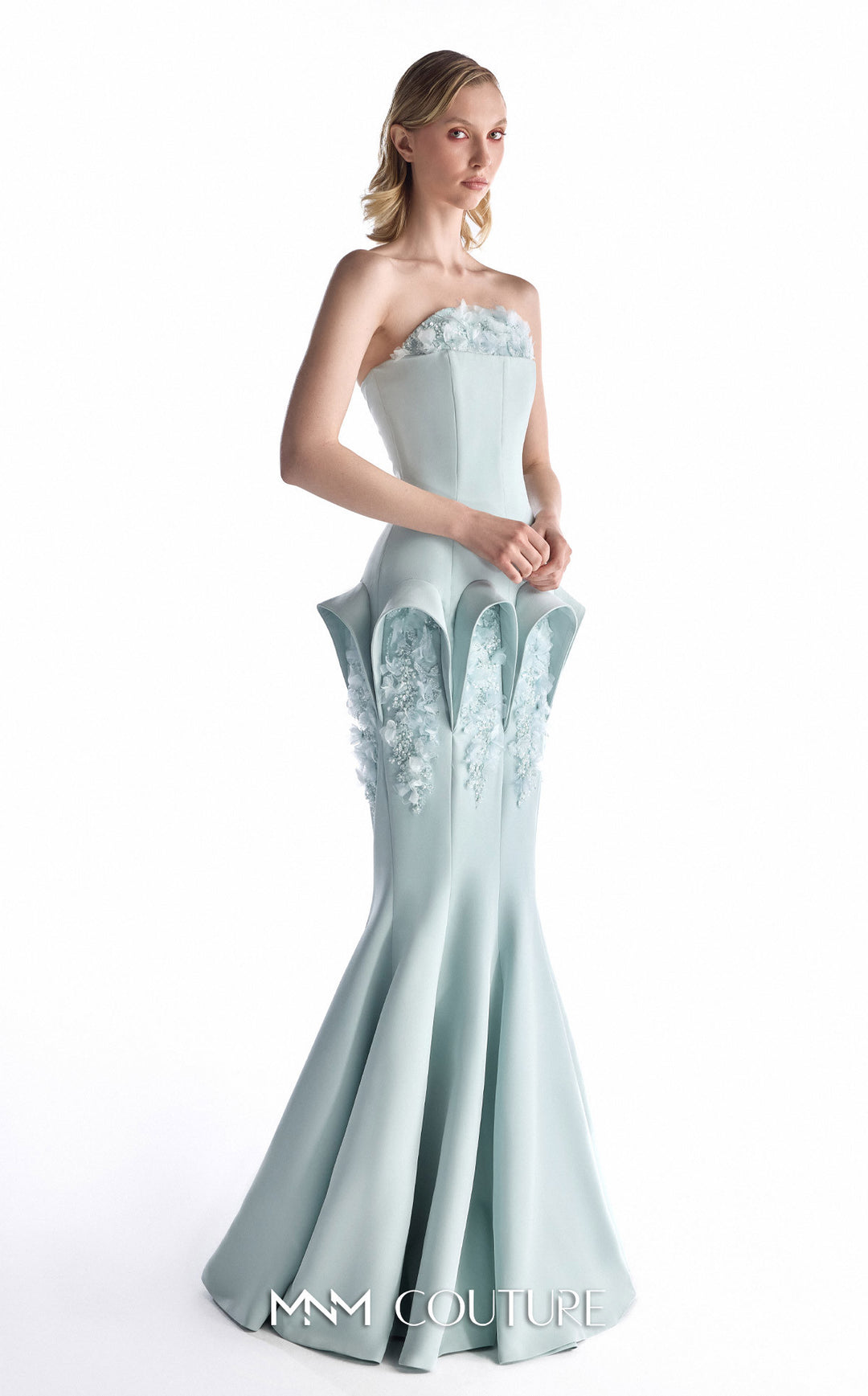 Gaby Charbachy G2235 couture gown, three-quarter view