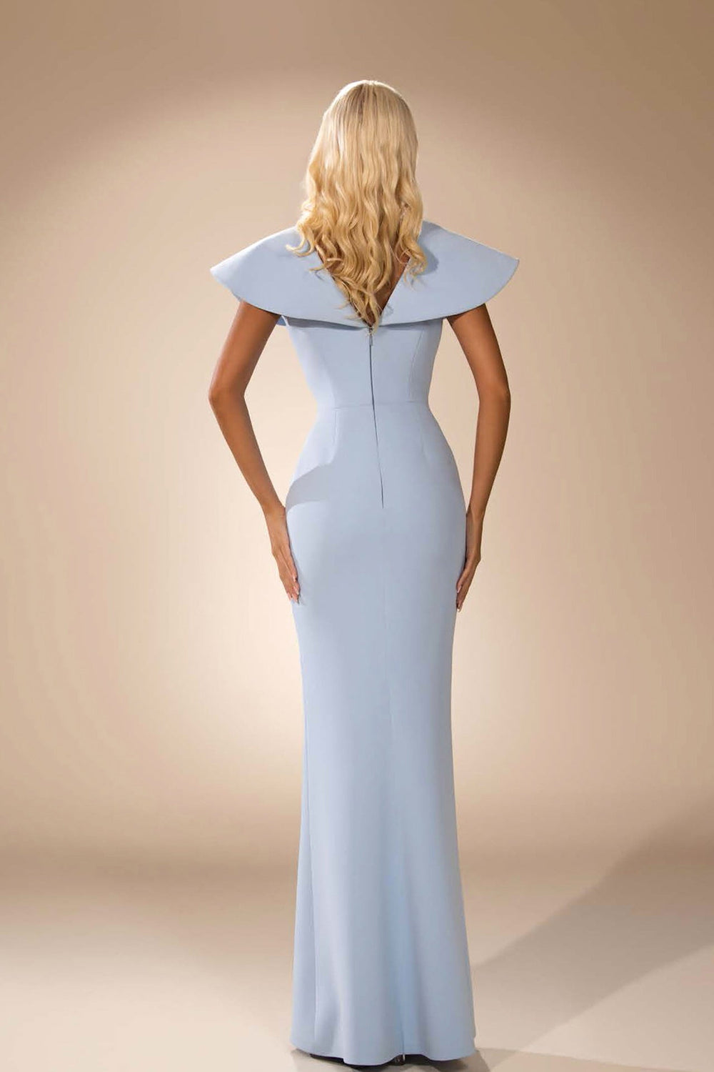 Embroidery Crepe Mermaid Dress - FOSTANI.com