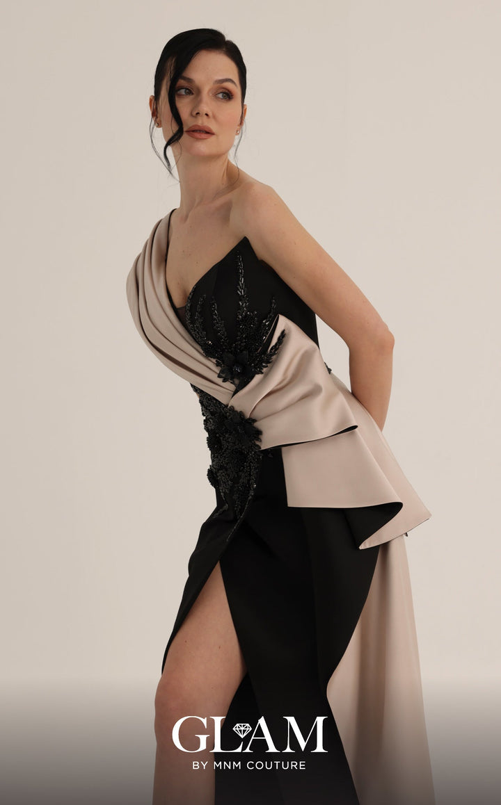 MNM Couture O07853 Sweetheart Sleeveless Modified A-Line Couture Dress