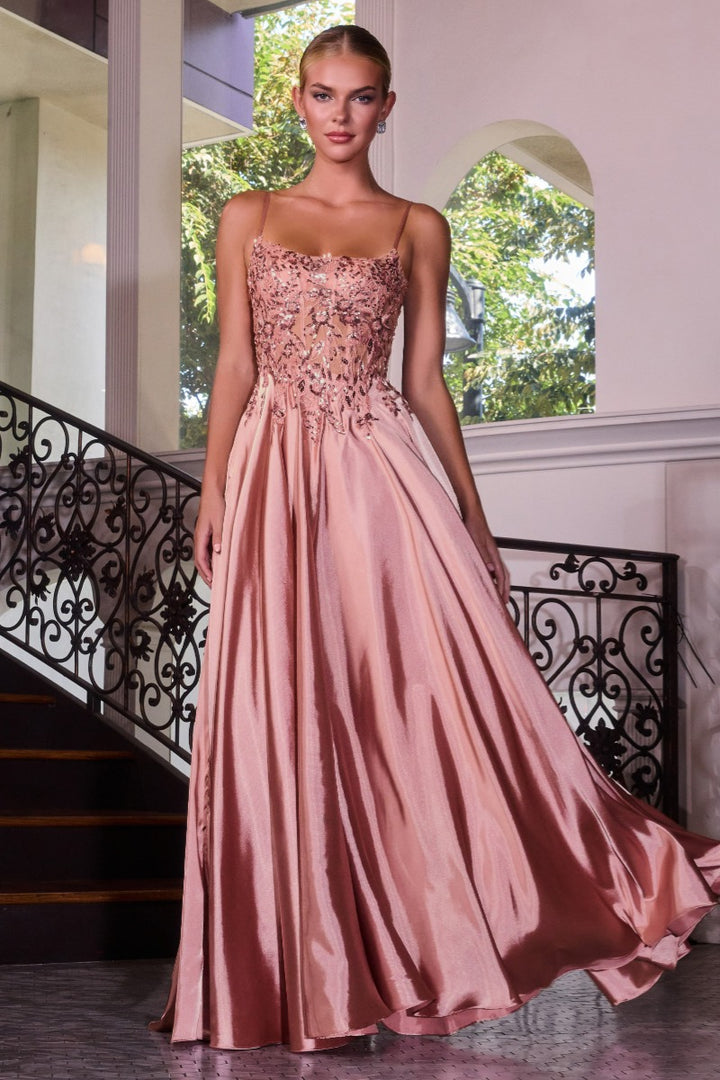 Ladivine C179 A-line prom dress front view