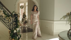 Rina Di Montella RD3306 Off-the-Shoulder Cap Sleeves Sheath Mother of the Bride Dress
