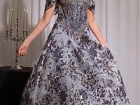 Ladivine CD682 Off Shoulder Beaded Floral Prom 2026 Dress