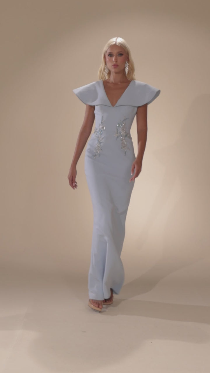 Abdo Aoude D26 Mesh Mermaid Couture Dress