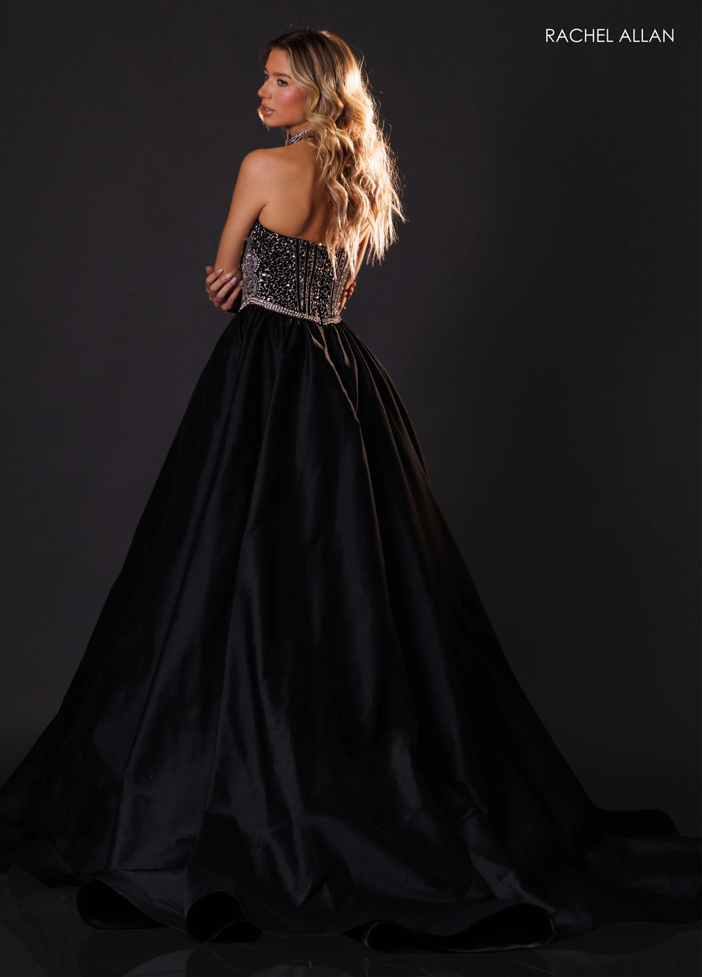 Rachel Allan 50439 Strapless Corset Ball Gown Pageant Dress - FOSTANI.com