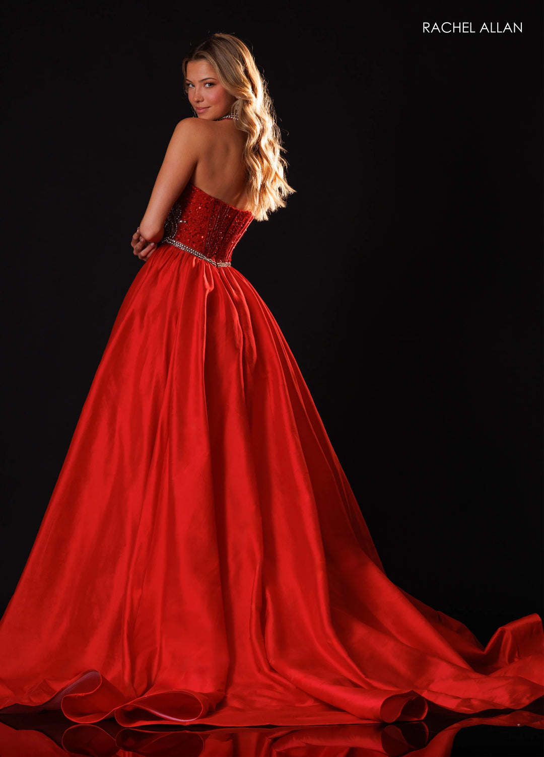 Rachel Allan 50439 Strapless Corset Ball Gown Pageant Dress - FOSTANI.com