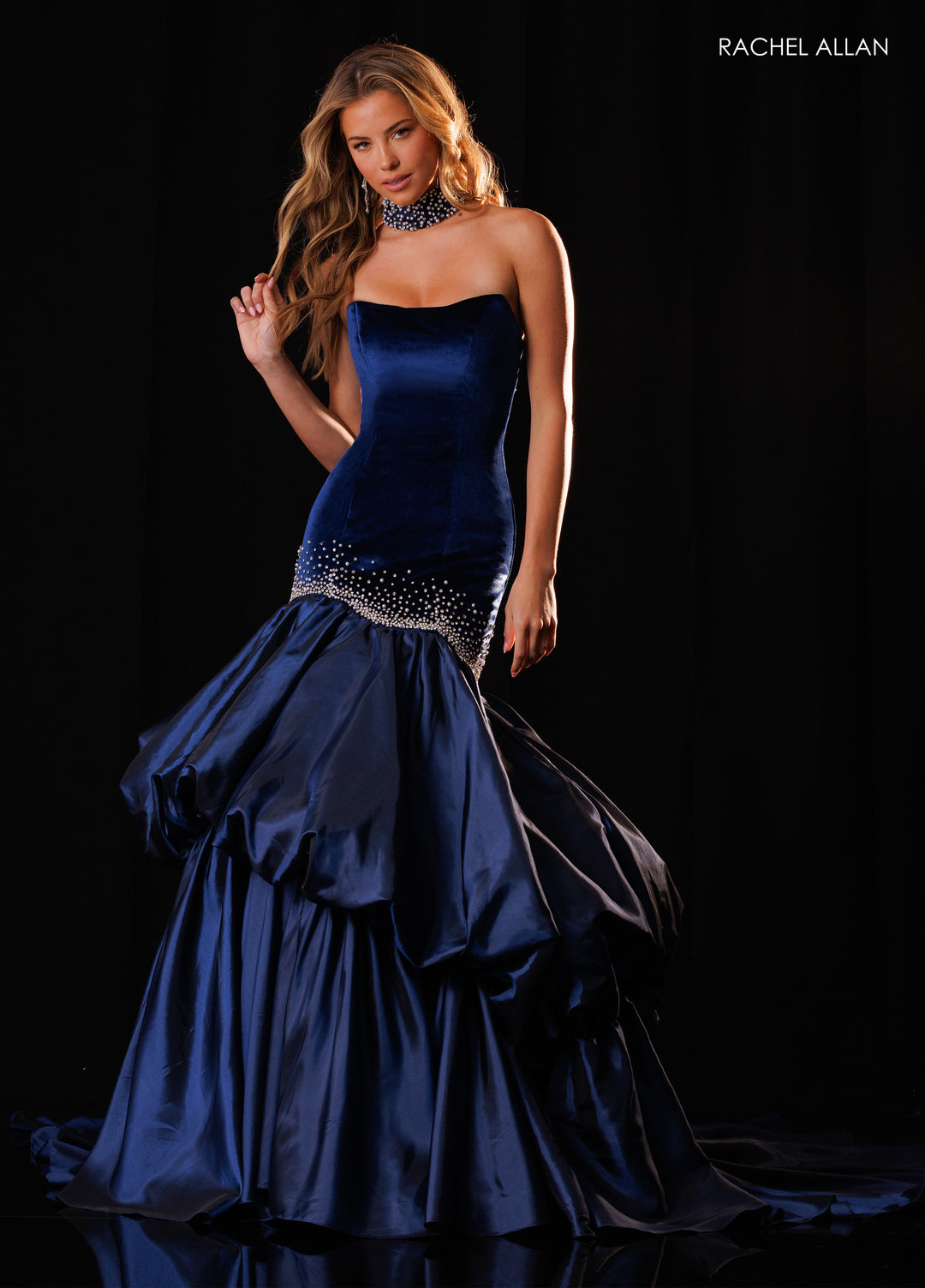 Rachel Allan 50442 Strapless Mermaid Pageant Dress - FOSTANI.com