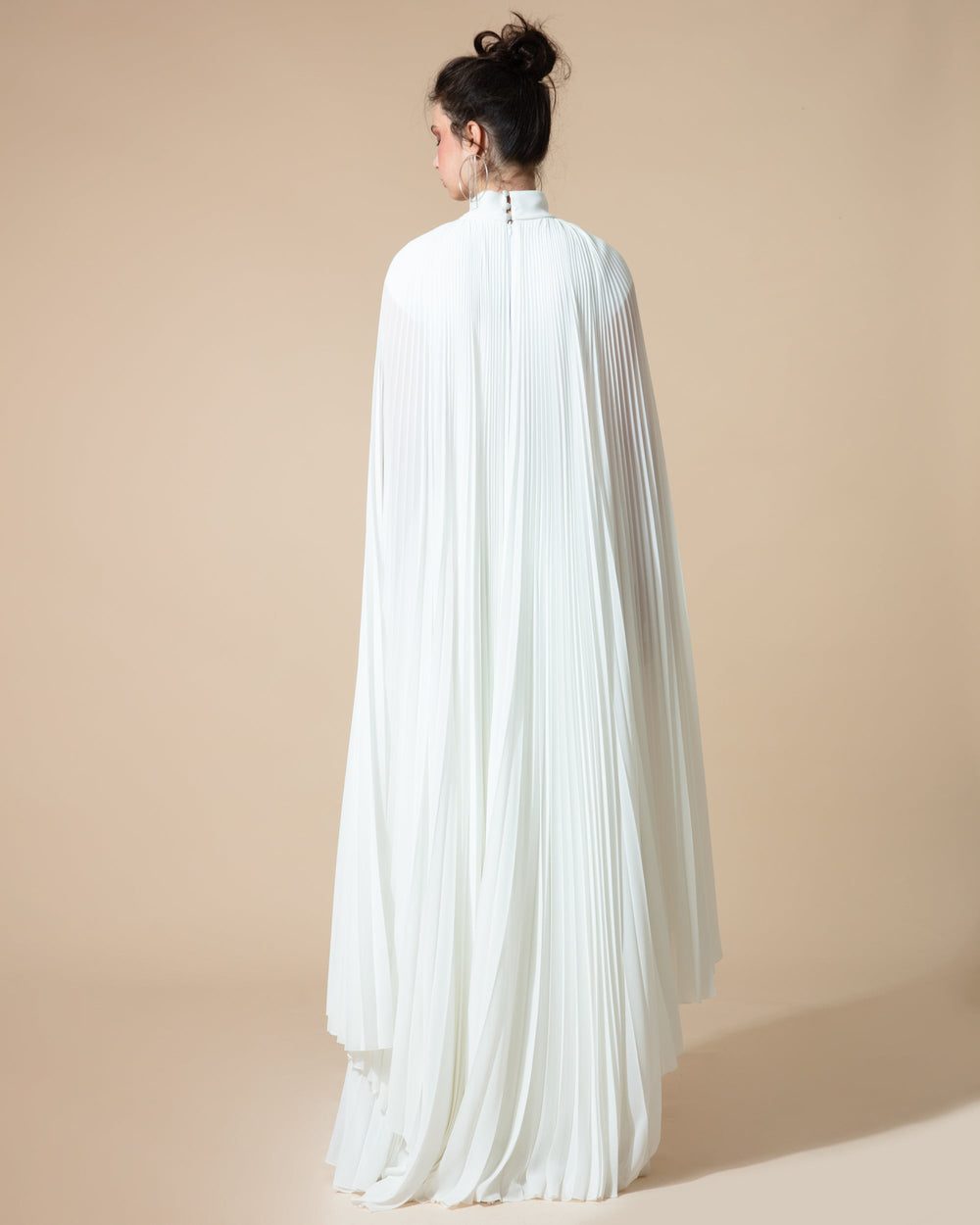 Cape-Like Asymmetrical Dress - FOSTANI